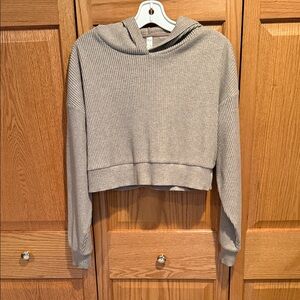 ALO Yoga Gravel Ribbed Hoodie